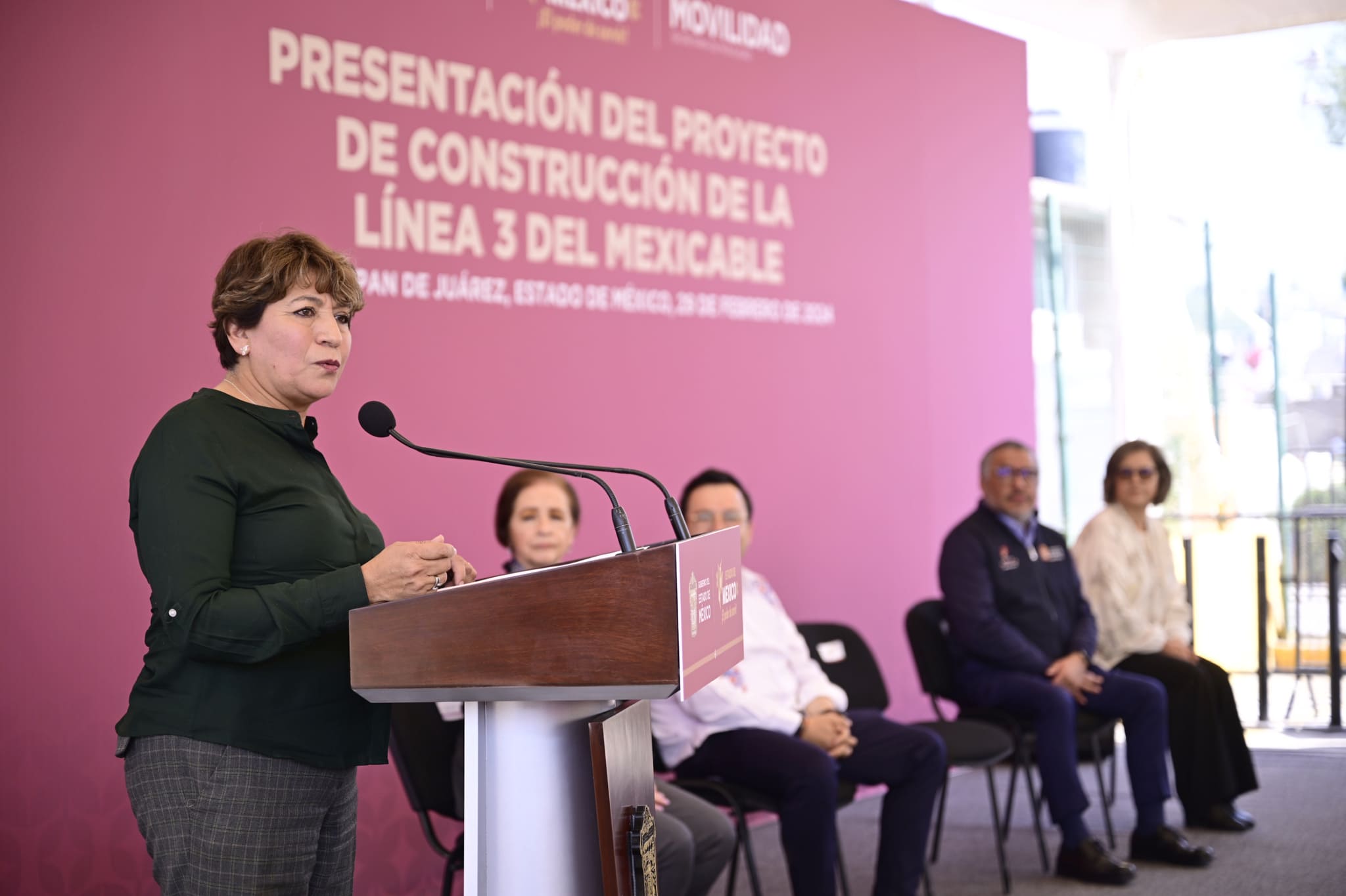 Anuncia Delfina Gómez construcción de la Línea 3 del Mexicable en Naucalpan