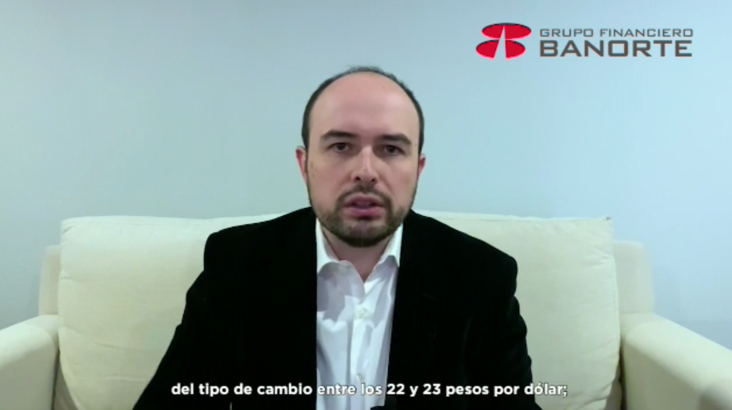 Prevé Banorte tipo de cambio entre 22 y 23 pesos por dólar esta semana