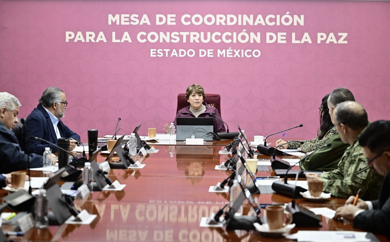 Revisa Gobernadora Delfina Gómez estrategia de rescate en Chalco durante la Mesa de Coordinación para la Construcción de la Paz