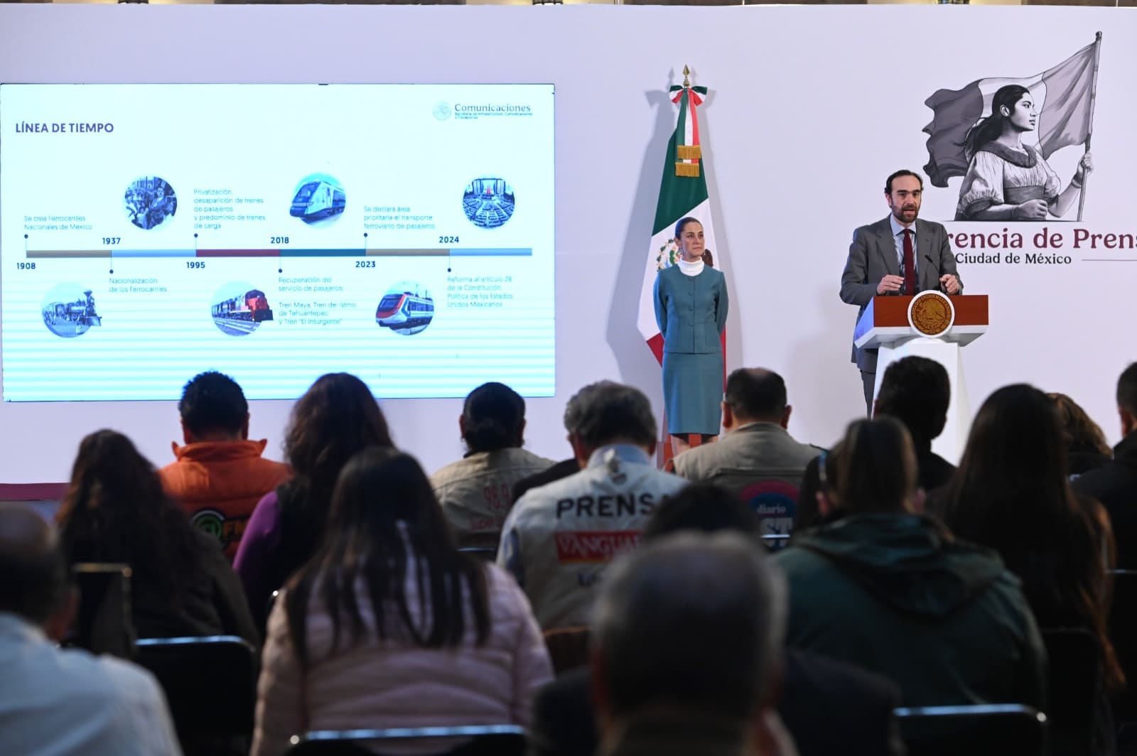 Gobierno de México consolidará trenes de pasajeros y de carga: Lajous Loaeza