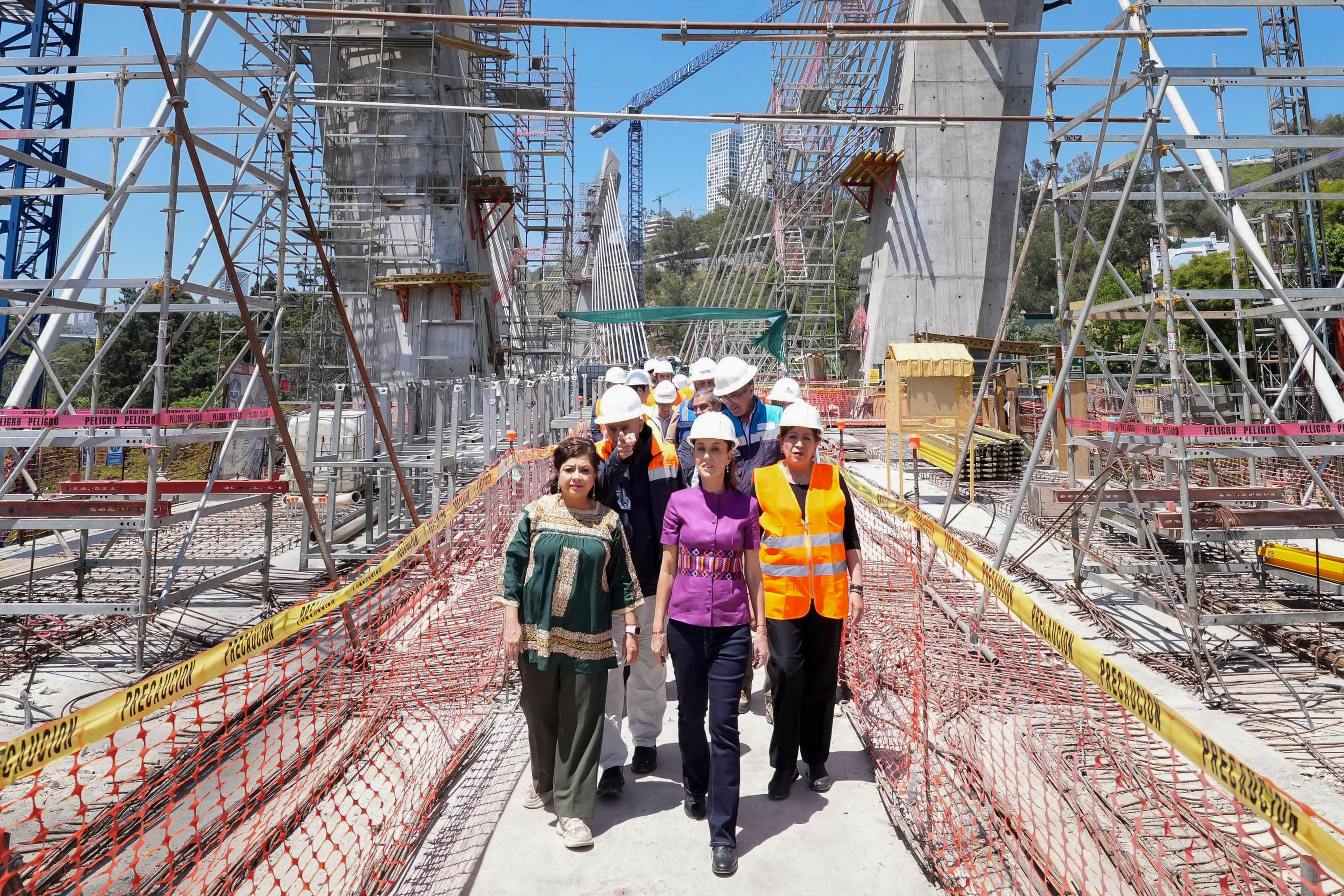 Supervisan Presidenta Claudia Sheinbaum y Gobernadora Delfina Gómez último tramo del Tren Interurbano “El Insurgente” México-Toluca