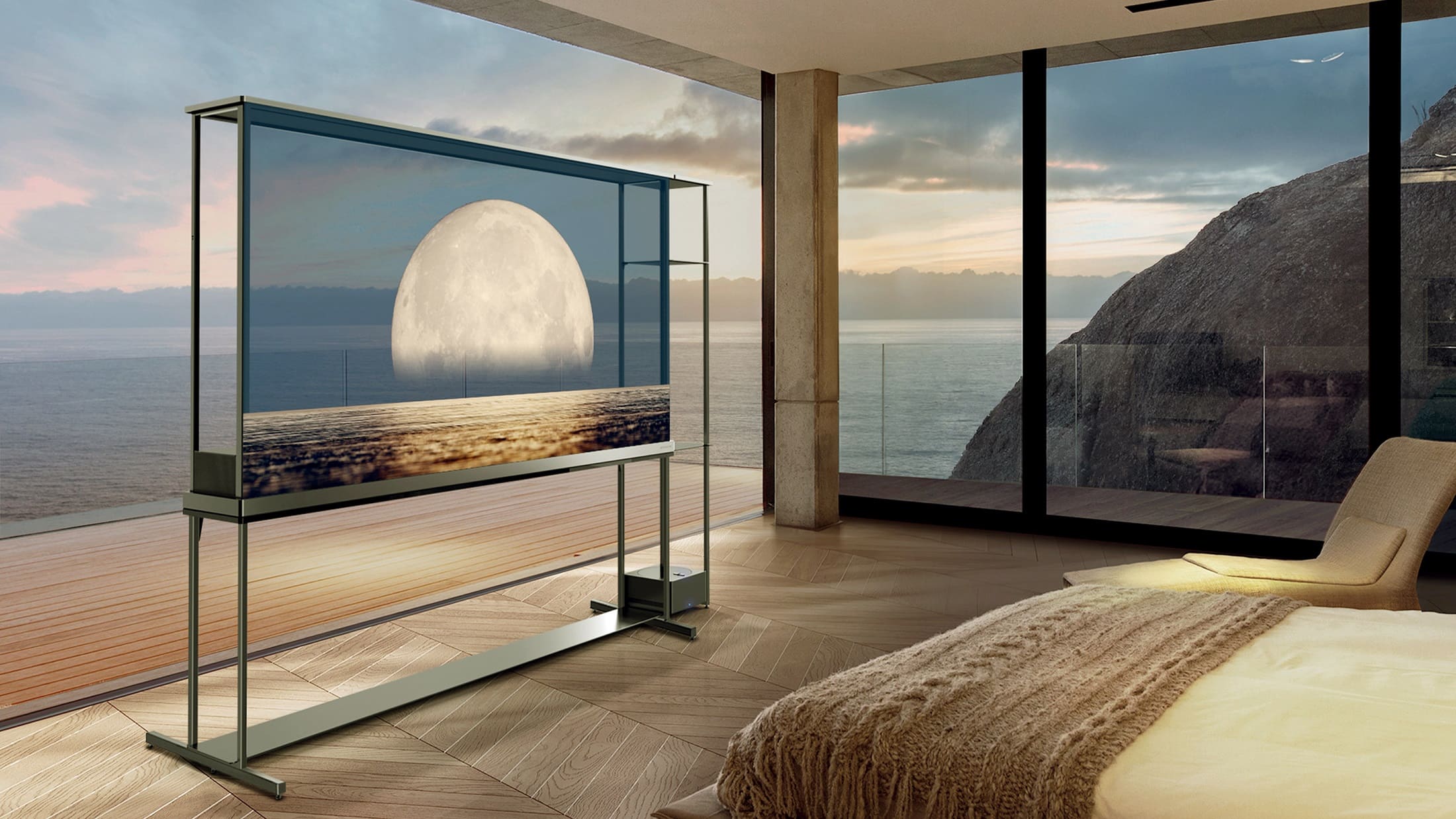 LG presenta el primer televisor OLED 4K transparente y realmente inalámbrico