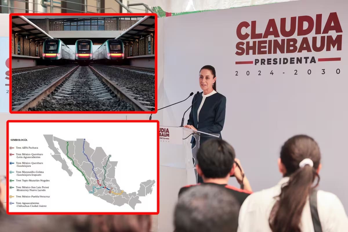 Anuncia Sheinbaum trenes de pasajeros a Nuevo Laredo y a Guadalajara