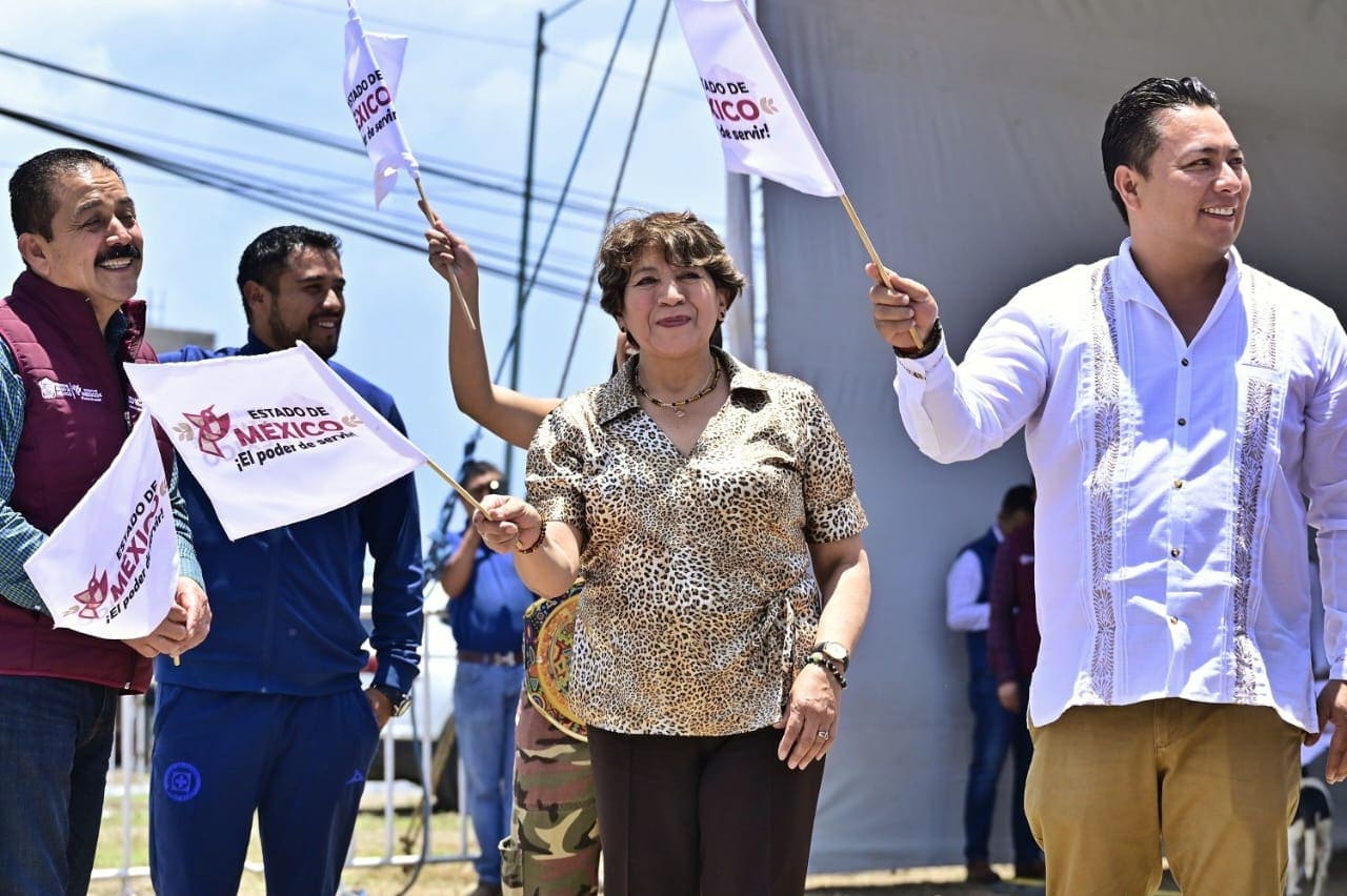 Arranca Delfina Gómez construcción de la Unidad Deportiva “Buenos Aires” en Tezoyuca