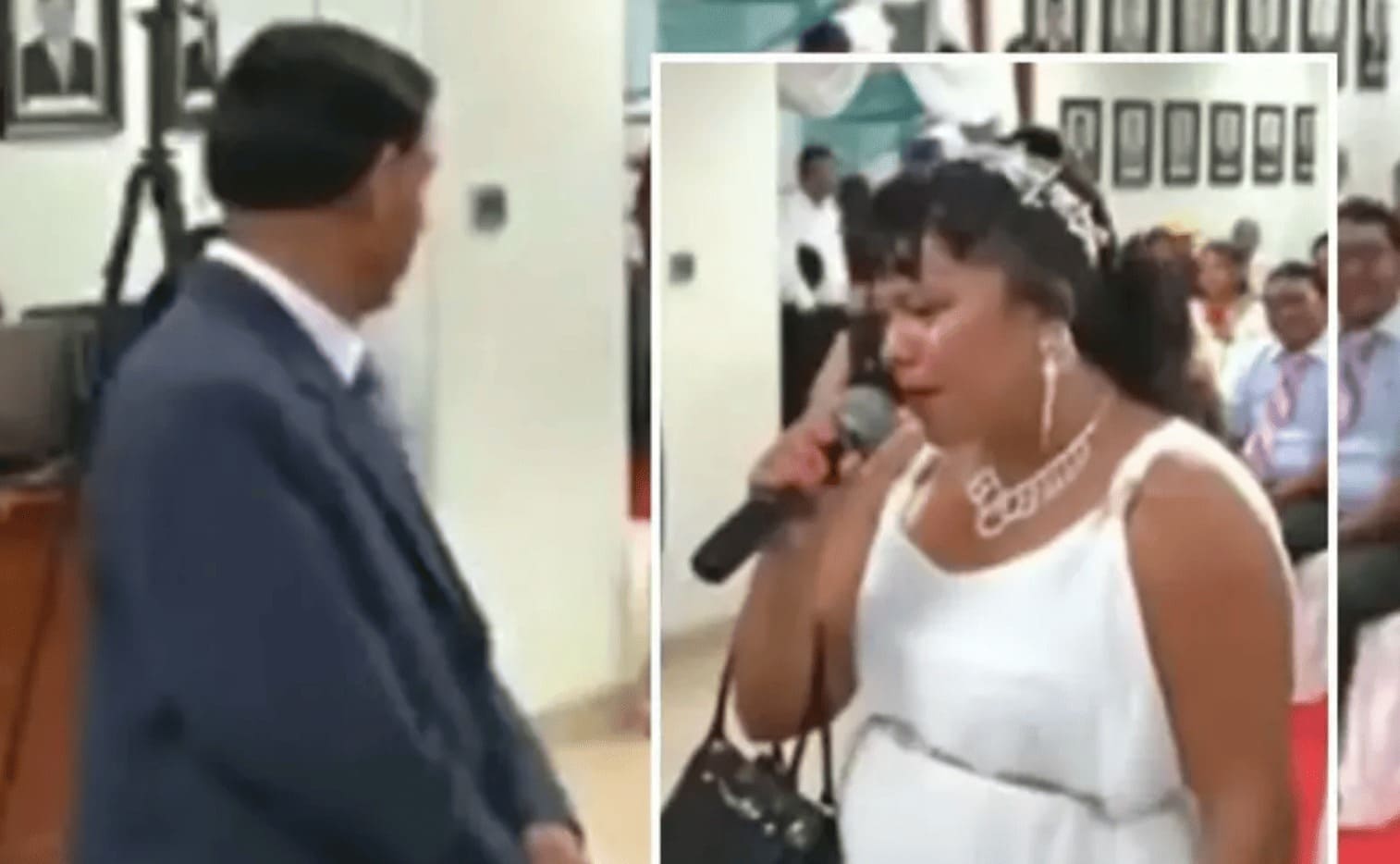 El video de una novia huyendo de su boda en Perú se volvió viral en redes sociales. 