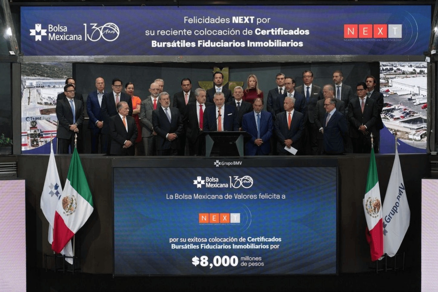 Fibra NEXT debuta con fuerza en la BMV y enciende el optimismo en el mercado de capitales