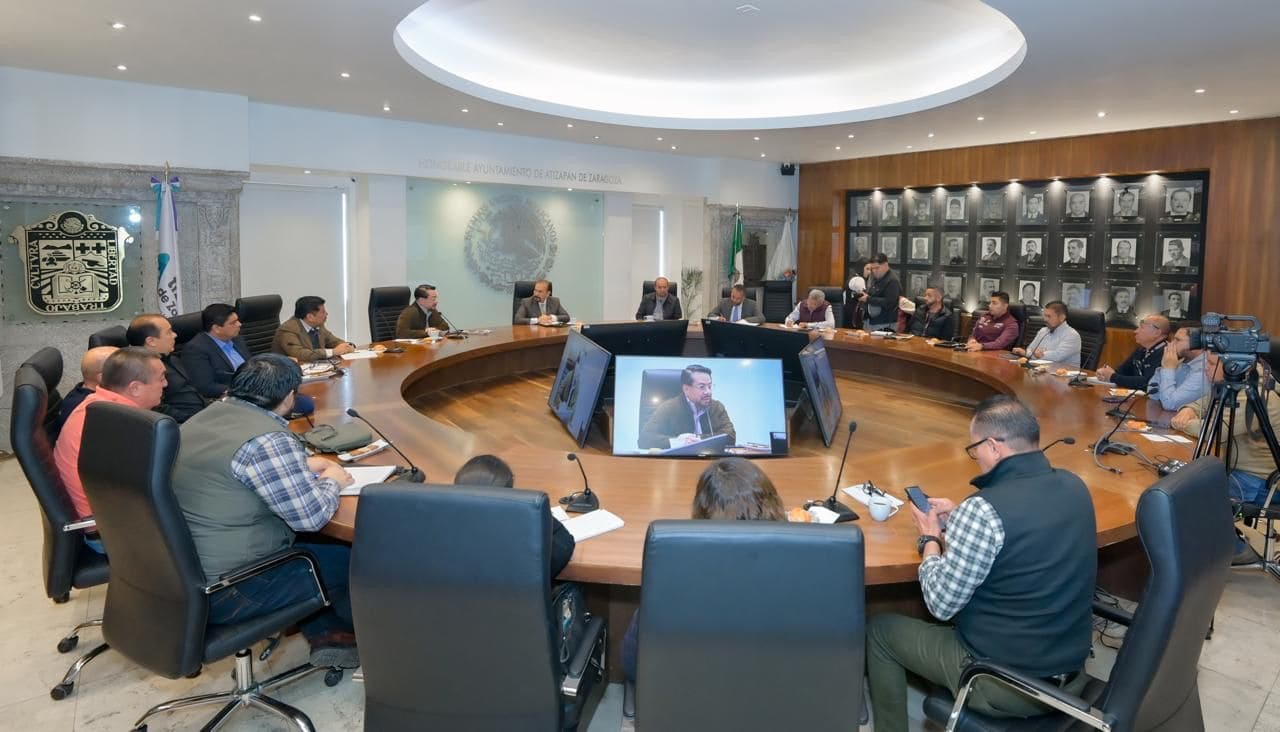 Encabeza Pedro Rodríguez reunión de trabajo entre Atizapán, Izcalli y Nicolás Romero para la prevención de inundaciones en colonias cercanas a la presa El Ángulo