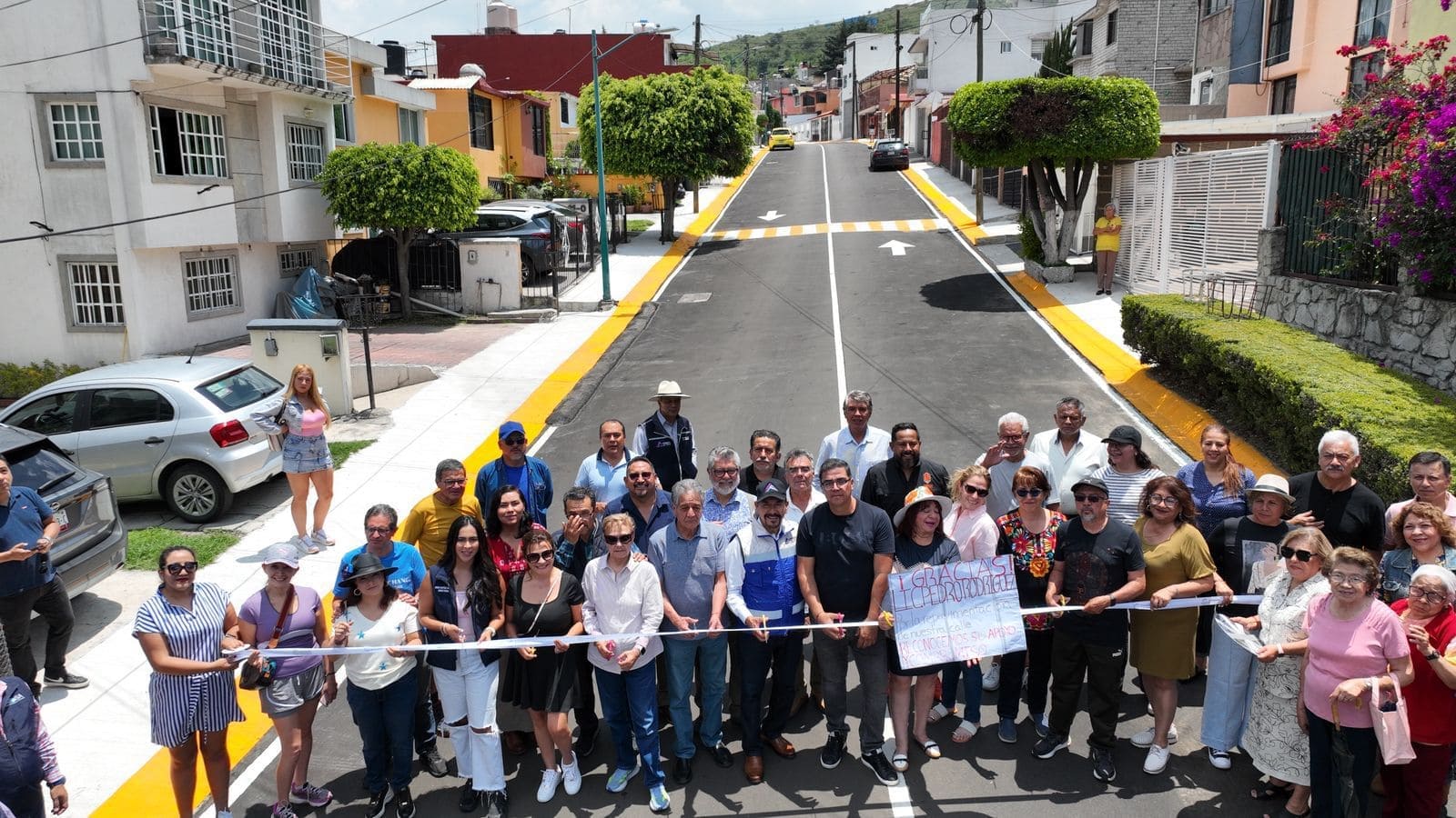   Gobierno de Pedro Rodríguez sigue creciendo en obra pública con la entrega de la rehabilitación de la calle Halcones